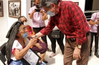 Miércoles 21 de octubre del 2020. Tuxtla Gutiérrez. Durante la inauguración Mujeres Zoques en la Presidencia Municipal de la ciudad. Miércoles 21 de octubre del 2020. Tuxtla Gutiérrez. Durante la inauguración Mujeres Zoques en la Presidencia Municipal de la ciudad.