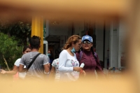 Miércoles 15 de abril del 2020. Tuxtla Gutiérrez. Continúan las protestas de los maestros idóneos en el cruce de la Calle y Avenida Central durante este medio día.