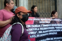 20240306. Tuxtla. Maestros de Secundarias de Ocosingo piden contratación en varios ejidos de esta localidad chiapaneca.