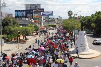 Lunes 13 de noviembre del 2017. Tuxtla Gutiérrez. El movimiento magisterial se manifiesta de nueva cuenta en las calles de la capital de este estado del sureste de México.