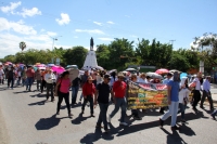 Lunes 13 de noviembre del 2017. Tuxtla Gutiérrez. El movimiento magisterial se manifiesta de nueva cuenta en las calles de la capital de este estado del sureste de México.