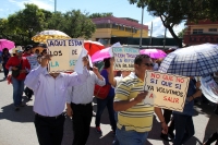 Lunes 13 de noviembre del 2017. Tuxtla Gutiérrez. El movimiento magisterial se manifiesta de nueva cuenta en las calles de la capital de este estado del sureste de México.