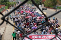 Martes 15 de mayo del 2018. Tuxtla Gutiérrez. Aspectos de la marcha magisterial este medio dÃÂa en el oriente de la ciudad. Martes 15 de mayo del 2018. Tuxtla Gutiérrez. Aspectos de la marcha magisterial este medio dÃÂa en el oriente de la ciudad.