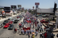 Jueves 26 de febrero del 2015. Tuxtla Gutiérrez. Las demandas incumplidas del magisterio ocasionan de nuevo la movilización de los profesores en Chiapas.