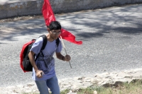 Jueves 26 de febrero del 2015. Tuxtla Gutiérrez. Las demandas incumplidas del magisterio ocasionan de nuevo la movilización de los profesores en Chiapas.