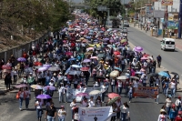 Jueves 26 de febrero del 2015. Tuxtla Gutiérrez. Las demandas incumplidas del magisterio ocasionan de nuevo la movilización de los profesores en Chiapas.