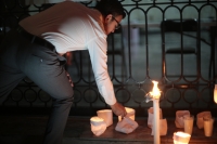 20231113. Tuxtla. La Comunidad de la Diversidad Sexual de Chiapas se manifiesta esta noche por el asesinato de Le Magistrade de Aguascalientes