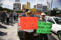 Viernes 19 de noviembre. Productores de maíz de diferentes regiones del estado de Chiapas se manifiestan en la plaza central de la ciudad de Tuxtla Gutiérrez para exigir al gobierno estatal que el apoyo para la producción agrícola sea incentivada para los