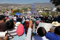 Domingo 19 de febrero del 2017. Tuxtla Gutiérrez. Andrés Manuel López Obrador reúne a sus simpatizantes este medio día en el parque Morelos-Bicentenario