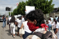 Viernes 21 de agosto del 2020. Tuxtla Gutiérrez. Familiares y amigos del joven asesinado hace unas semanas en el oriente de la ciudad marchan esta mañana para pedir la intervención de las autoridades