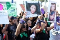 Domingo 8 de marzo del 2020. Tuxtla Gutiérrez. Durante la marcha del Día Internacional de la Mujer #8M