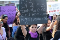 Domingo 8 de marzo del 2020. Tuxtla Gutiérrez. Durante la marcha del Día Internacional de la Mujer #8M
