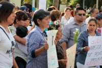 Sábado 27 de enero del 2018. Tuxtla Gutiérrez. Familiares y amigos del profesor Adán de la UNICACH marchan hacia la Plaza Central donde exigen el esclarecimiento y justicia para el biólogo asesinado en Chiapas.
