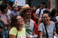 Viernes 22 de junio dl 2018. Tuxtla Gutiérrez. La marcha del Orgullo y la Dignidad de la Comunidad LGBTTTIQ en Chiapas se lleva realiza esta tarde en la avenida central de la capital de este estado del sureste de México.
