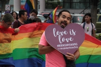 Viernes 22 de junio dl 2018. Tuxtla Gutiérrez. La marcha del Orgullo y la Dignidad de la Comunidad LGBTTTIQ en Chiapas se lleva realiza esta tarde en la avenida central de la capital de este estado del sureste de México.