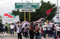 Lunes 22 de agosto del 2016. Tuxtla Gutiérrez. La manifestación del movimiento magisterial inicia con una macha del lado poniente de la capital del estado de Chiapas para que esta semana continúe con bloqueos y tomas de instalaciones de CFE, SMAPA, gasoli