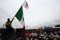 Lunes 22 de agosto del 2016. Tuxtla Gutiérrez. La manifestación del movimiento magisterial inicia con una macha del lado poniente de la capital del estado de Chiapas para que esta semana continúe con bloqueos y tomas de instalaciones de CFE, SMAPA, gasoli