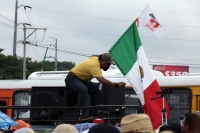 Lunes 22 de agosto del 2016. Tuxtla Gutiérrez. La manifestación del movimiento magisterial inicia con una macha del lado poniente de la capital del estado de Chiapas para que esta semana continúe con bloqueos y tomas de instalaciones de CFE, SMAPA, gasoli