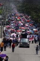 Sábado 10 de septiembre del 2016. Tuxtla Gutiérrez. La marcha de este día anuncia la continuación de las protestas y plantones dentro del Movimiento magisterial en Chiapas a pesar del reinicio de clases en el sureste de México.