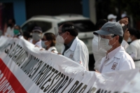 Martes 28 de julio del 2020. Tuxtla Gutiérrez. Esta mañana da inicio la jornada de protestas del Sector Salud con una marcha a favor del médico del ISSTECH preso en dÃas pasados. Martes 28 de julio del 2020. Tuxtla Gutiérrez. Esta mañana da inicio la jornada de protestas del Sector Salud con una marcha a favor del médico del ISSTECH preso en dÃas pasados.