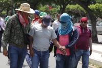 Miércoles 3 de agosto del 2016. Tuxtla Gutiérrez. La marcha del Movimiento Magisterial en Contra de la Reforma Educativa en el bulevar Ángel Albino Corzo en el oriente de la capital del estado mexicano de Chiapas donde se manifiestan maestros de las Secci