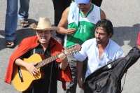 Martes 20 de noviembre del 2013. Tuxtla Gutiérrez.  Durante la manifestación en conmemorativa del día de la revolución, el movimiento magisterial realiza una marcha desde el crucero de La Pochota, con la singularidad que los contingentes juveniles protago
