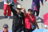 Martes 20 de noviembre del 2013. Tuxtla Gutiérrez.  Durante la manifestación en conmemorativa del día de la revolución, el movimiento magisterial realiza una marcha desde el crucero de La Pochota, con la singularidad que los contingentes juveniles protago