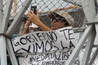 Miércoles 10 de junio del 2015. Tuxtla Gutiérrez. Aspectos de la marcha del movimiento magisterial de este día.