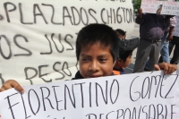 Martes 6 de mayo del 2014. Tuxtla Gutiérrez. Varios grupos de manifestantes coinciden en el parque central para exigir a la administración estatal la solución a los problemas de las distintas regiones del estado. Ixtapa, San Fernando y colonos de Cuxtital