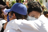 20210131. Tuxtla G. Estudiantes de la Facultad de Medicina Humana de la UNACH protestan por la muerte de la joven ocurrido en Salto de Agua Chiapas.