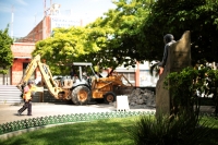20230725. Tuxtla. Inician la remodelaciÃ³n del Parque de la Marimba.