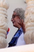 Lunes 17 de julio del 2017. Tuxtla Gutiérrez. La escritora y antropóloga Martha Lamas momentos antes de la presentación de su libro El Fulgor de la Noche este medio día en el Museo de la Ciudad de la capital del estado de Chiapas.