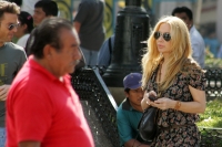 Lunes 20 de diciembre. La cantante española Martha Sánchez aprovecha la temporada para conocer la ciudad de Tuxtla Gutiérrez y visitar la catedral de San Marcos.