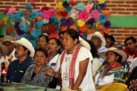 Domingo 28 de mayo del 2017. San Cristóbal de las Casas. Marichui Patricio representa al Concejo de Gobierno Indígena como vocera y es elegida en la asamblea para representar al Congreso Nacional Indígena y al EZLN en las próximas elecciones a la presiden