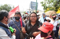 20210513. Tuxtla G. Inicia la marcha magisterial al inicio del 14 Congreso de la CNTE