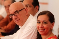 Viernes 11 de octubre del 2013. Tuxtla Gutiérrez. Dante Delgado Acompaña a María Elena Orantes y a Emilia González durante la inauguración del edificio de esta organización política en la capital de Chiapas.