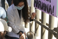 20210129. Tuxtla G. Estudiantes de la Facultad de Medicina Humana de la UNACH protestan por la muerte de la joven ocurrido en Salto de Agua Chiapas.