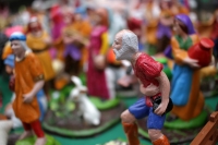 Viernes 4 de diciembre del 2020. Tuxtla Gutiérrez. La venta de artículos navideños en el Mercado de las Flores