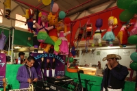 Jueves 2 de agosto del 2012. Tuxtla Gutiérrez, Chiapas. Locatarios del mercado del centro celebran este día con austeridad contrastando con los festejos de años pasados donde la asistencia de las autoridades municipales y estatales fuera obligada.