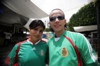 Tuxtla vive el partido de fut-bol entre México y Francia