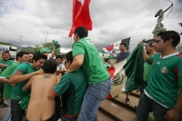 Tuxtla vive el partido de fut-bol entre México y Francia