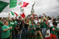 Tuxtla vive el partido de fut-bol entre México y Francia