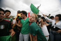 Tuxtla vive el partido de fut-bol entre México y Francia