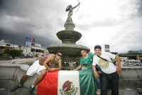 Tuxtla vive el partido de fut-bol entre México y Francia