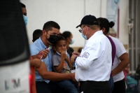 20210730. Tuxtla G. Migrantes asegurados esta mañana en varios hoteles de la ciudad