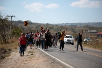 20240105. Berriozábal. #Migrantes huyen del INM en Chiapas, buscan reintegrar la caravana de diciembre desde #Berriozábal