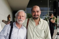 Martes 21 de septiembre, Eduardo Milán, escritor originario de Uruguay momentos antes de su participación en el 4º Festival Internacional de las Letras que se realiza en la ciudad Tuxtla Gutiérrez, Chiapas.