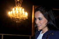 Miércoles 2 de marzo. La modelo Mildred Rubín posa para las cámaras fotográficas este medio día durante la presentación a los medios de comunicación de las próximas presentaciones de la Colección de Trajes de Baño este fin de semana.