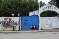 Martes 8 de octubre del 2013. El movimiento magisterial suma la toma de escuelas en diferentes partes del estado con lo que esta mañana permanecen cerrados los Cetis, Cobach y Conalep en varios municipios de la entidad