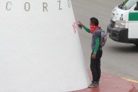 Domingo primero de septiembre del 2013. Tuxtla Gutiérrez. Maestros, padres de familia, alumnos y organizaciones sociales marchan en contra de las reformas del estado mexicano.